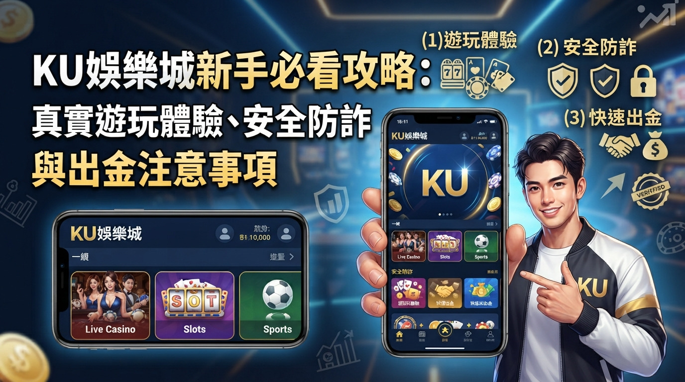 KU娛樂城新手必看攻略：真實遊玩體驗、安全防詐與出金注意事項